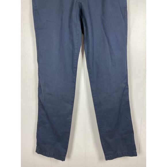 Paperbacks Mens Solid Chino Pants in Navy Blue Size 33 - Picture 3 of 8